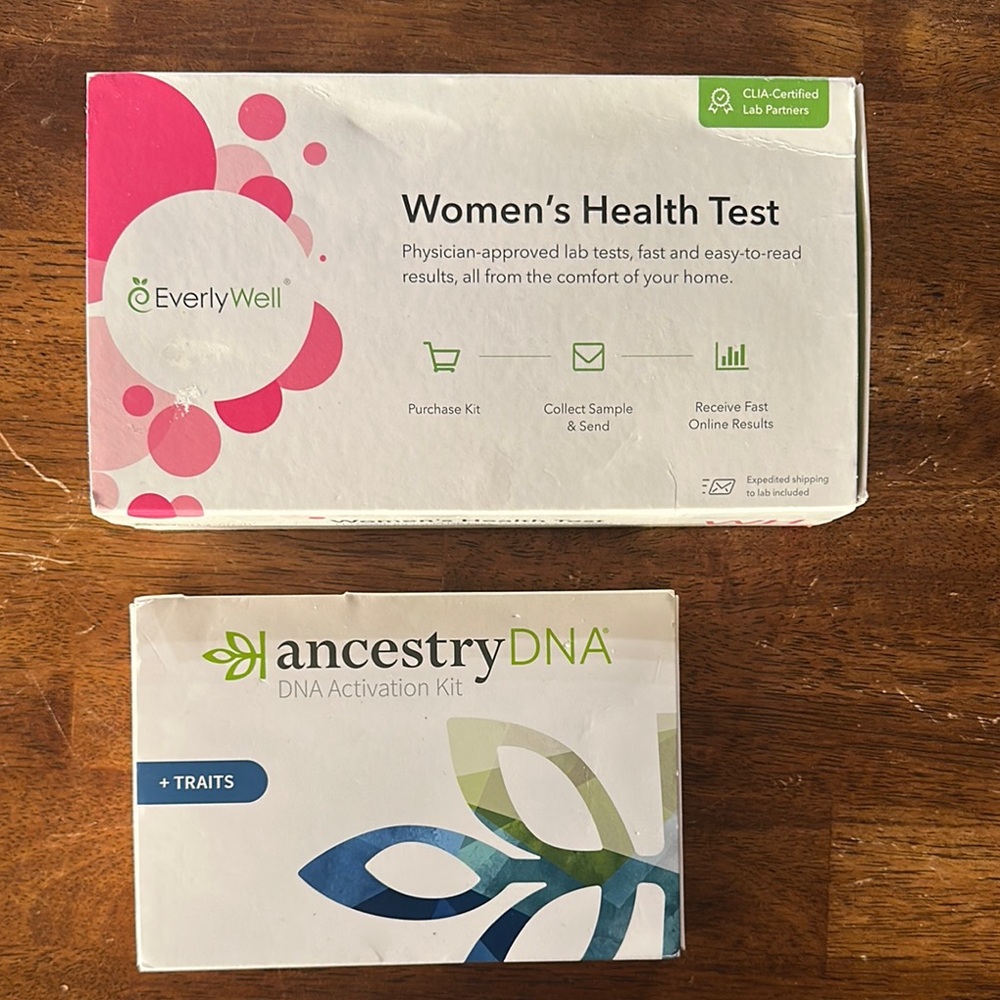 EverlyWell Women's Health Test and AncestryDNA Kit